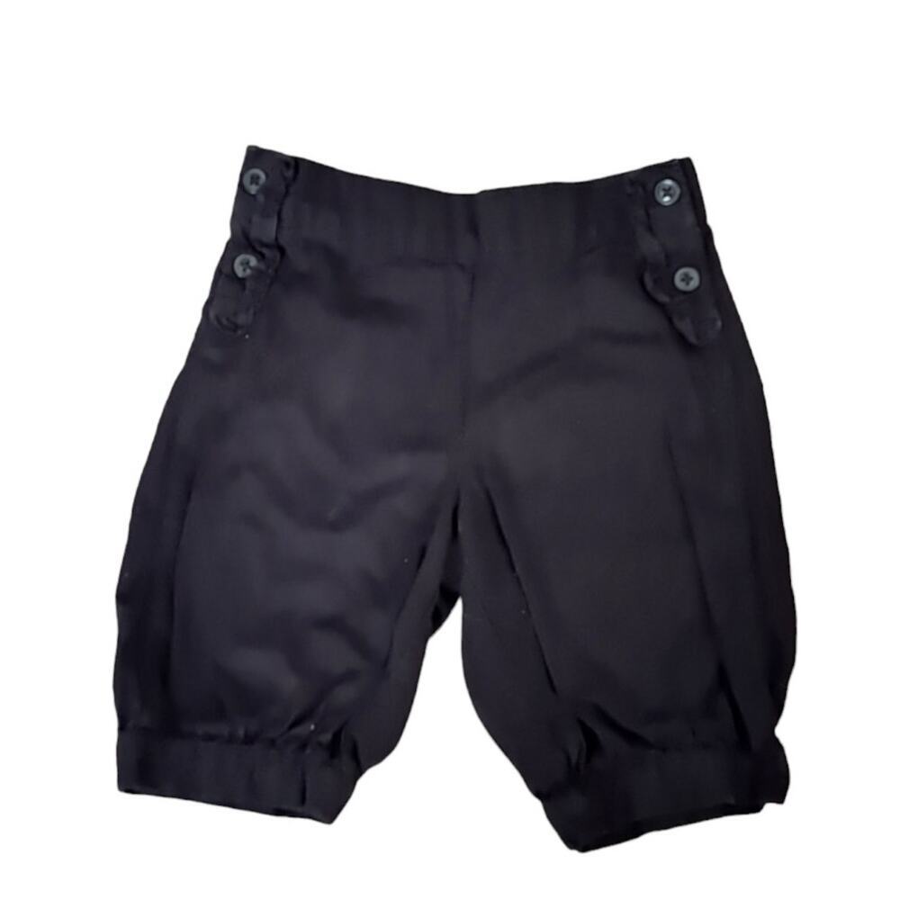 Janie And Jack Girls City Museum Black Ruffle Knicker Capris Size 2T